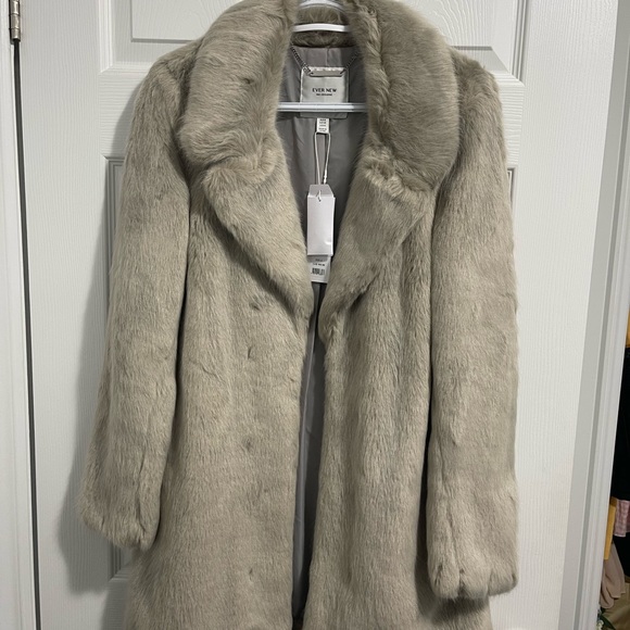 EVER NEW FUR COAT - size 4 - Picture 1 of 4